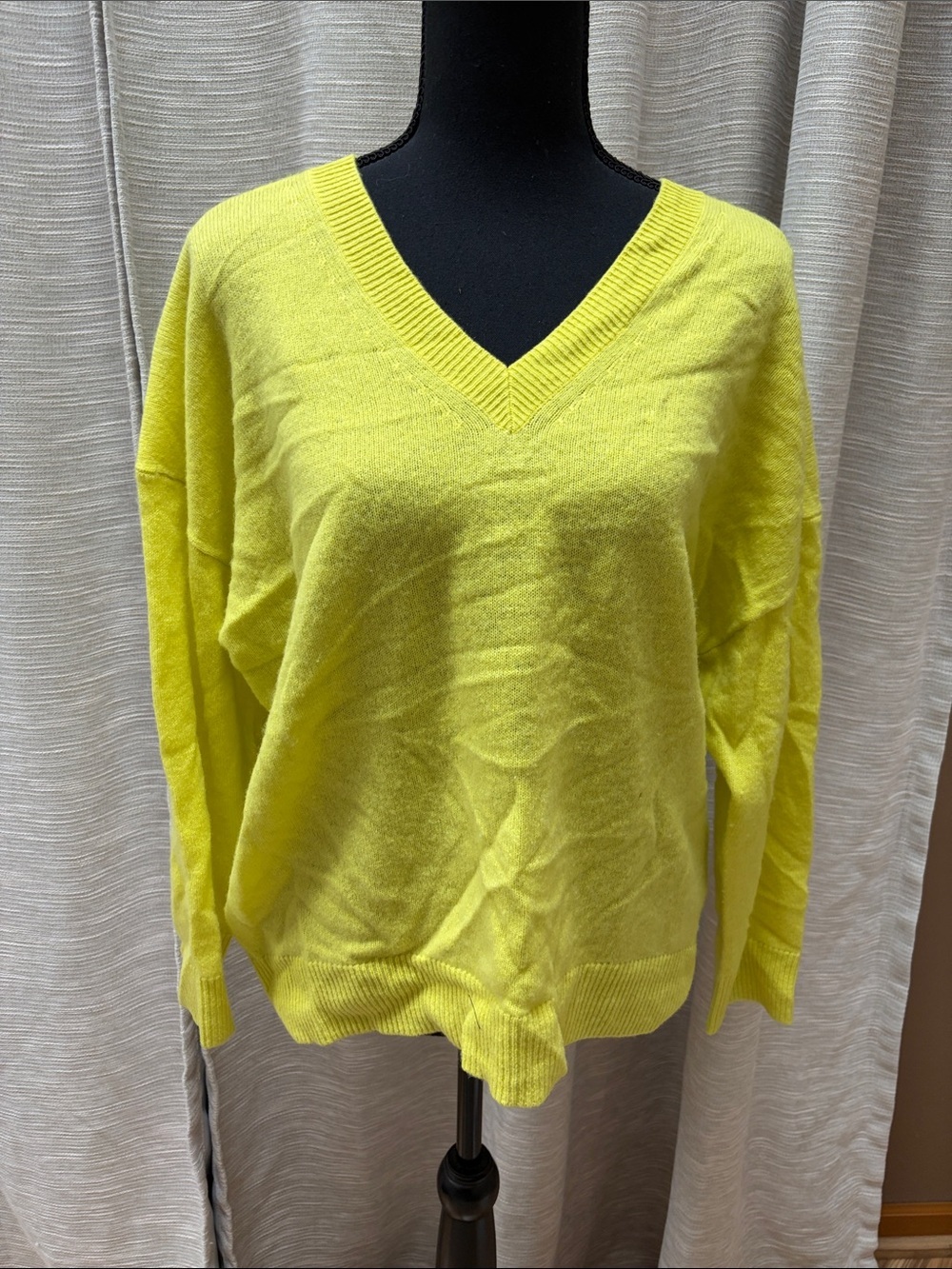 Banana Republic Bright V-Neck Sweater in Yellow
